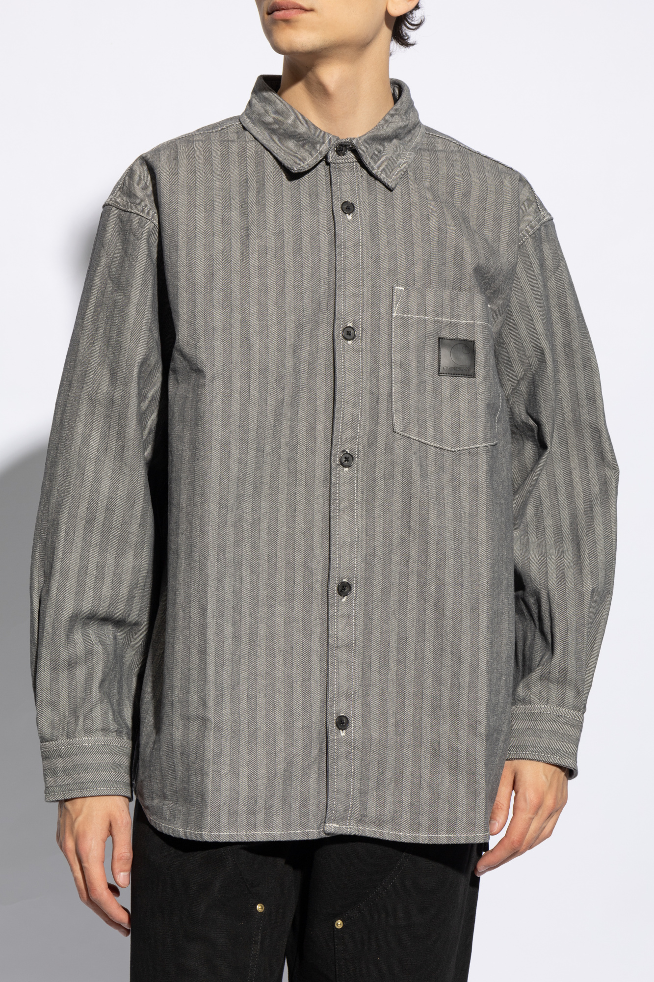 Carhartt hickory shirt best sale